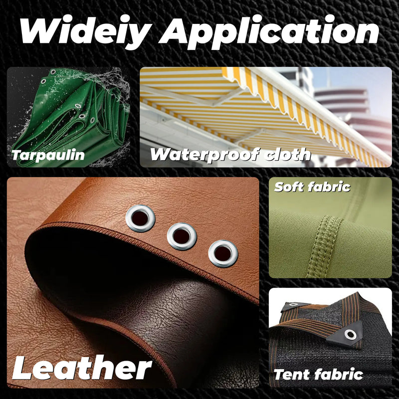 Grommet Tool Kit with 300pcs, 2-Size/3-Size Options